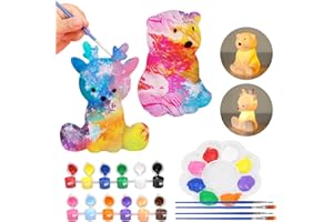 SYAKZK Bemalen Nachtlicht, Weihnachtsgeschenke für Kinder, Ideen Adventskalender Füllung Kinder, Nachttischlampe 2er Set, Kinderzimmer Deko, Mädchen Geschenke, Bastelset Basteln Weihnachten