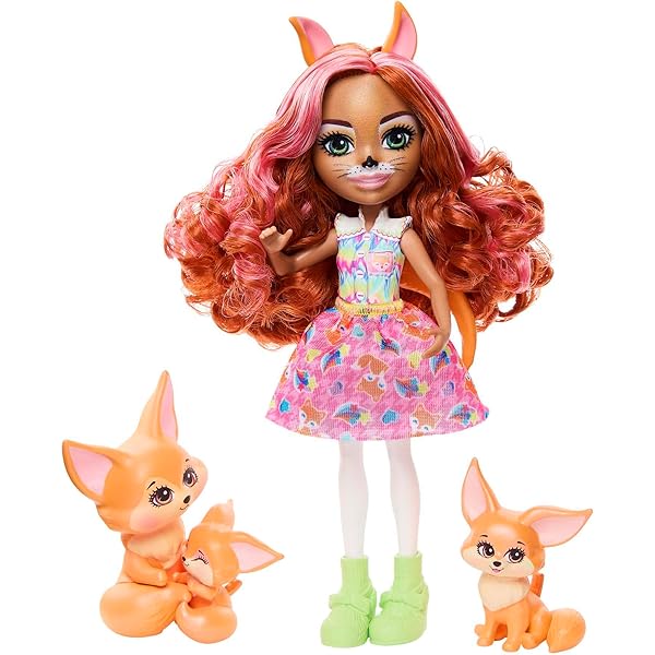 Enchantimals Baby BFFs Guardería De Starley Stork Muñeca Cigüeña Con Set De Juego, 5 Mascotas Y Accesorios, Juguete +4 Años (Mattel HLH23