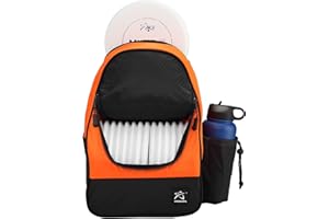 Prodigy Disc BP-4 Disc Golf Zaino – Borsa da viaggio – può contenere 16-18 dischi più spazio – resistente agli strappi e all'acqua – ideale per principianti – borsa conveniente – leggero (arancione)