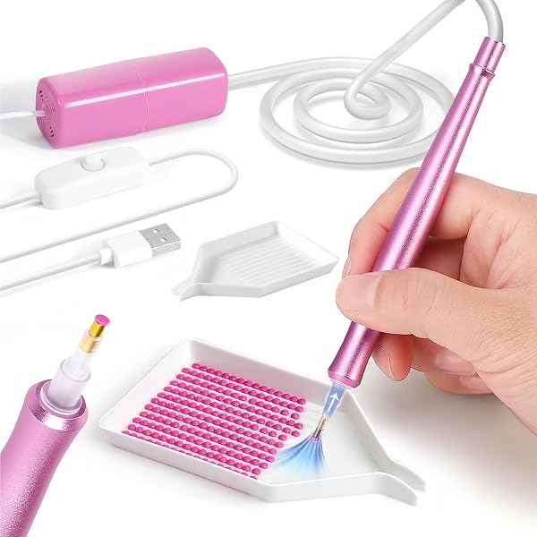 3 Stylos Pour Diamond Painting Avec Réservoir - Outils De Perçage Pour Strass, Artisanat, Précision