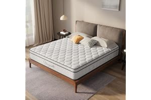 Vesgantti Boxtop Matelas 140x190cm - Épaisseur 26cm -Classique Matelas de Lit d'Adulte et d'enfant - Ressorts Ensachés Indépendant en Mousse à Mémoire de Forme- Multicouches Extra Confort 7 Zones