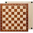 Professional Wooden Chess board | Master of Chess | XXL Inarsia Board 54 cm | Classic Sycamore - Mahogany Tournament Chessboard NO.6