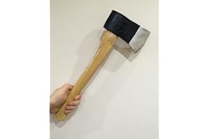 The Rubber Plantation tm Halloween PU Foam Axe Hatchet Fancy Dress Horror Accessory Prop Decoration Dense Rubber Plain Hatchet (Short Axe)