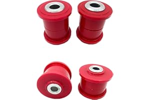 PSB PROBLEM SOLVING BUSHINGS WWW.PSBUSHINGS.COM PSB Bushings - Complete Front Arm Polyurethane Bushing Kit - Compatible With VW T5/T6/T6.1 Transporter 2003 - 2023, red