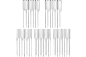 AXMRU 50 Pcs Sewing Machine Needles, 5 Sizes 65/9, 75/11, 80/12, 90/14, 100/16 Universal Machine Needles, Sharp Sewing Machine Needles for Home Sewing Machine