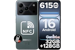 DOOGEE Note56 Pro Android 16 Telefono Movil Libres, 6150mAh 32GB+128GB/2TB Smartphone, Octa Core Telefonos Moviles HD+ 6,56", Cámara 13MP+8MP Teléfono Móvil, Gemini AI/NFC/Dual SIM/Face ID/Widevine L1