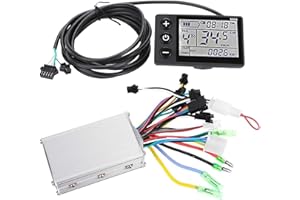KSTE Contrôleur de Moteur électrique, 36V-48V Moteur Brushless électrique, écran LCD étanche Panneau Kit contrôleur Scooter Vélo électrique (2# 36V-48V)