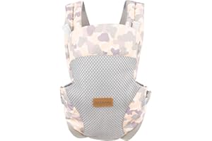 SERAPHY Baby Carrier, Newborn to Toddler Front Carry and Back Backpack for 0-24 Months Baby Boy Girl, Easy to Wear and Adjustable with Breathable Mesh for Weight 15-45 LB