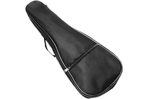 Musiin Housse de transport pour ukulélé de 66 cm avec sangles, sac de rangement pour voyage, spectacle, concert (noir)