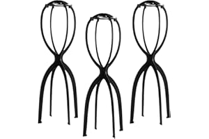 Dreamlover Perückenhalter für Lange Perücken, Hoher Perückenständer, 3 Stück