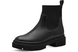 MARCO TOZZI Women's Faux Leather Chelsea Boots with Platform