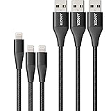 Anker 551 USB-A auf Lightning Ladekabel 3er-Pack (90cm), MFi Zertifiziert iPhone Kabel, Geeignet für iPhone iPhone 13 13 Pro