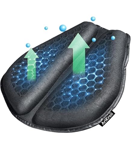 Coussin Siège Moto AriKroii En Gel - Confort Et Absorption Des Chocs