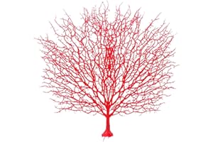 Branche de corail de simulation,URMAGIC décoration d'aquarium, 50x40cm Arbre de mer de corail artificiel, décoration de mariage, ornement d'aquarium de paysage en plastique