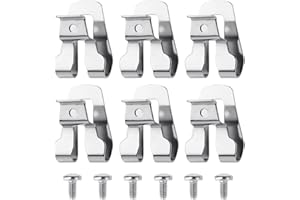 AHQIZFX Belt Clips for Dewalts, 6pcs 304 Stainless Steel Drill Tool Clips Hook Kit with Screws Power Tool Parts Compatible with Dewalts N268241 for 20V Power Tools DCD985 DCD985L2 DCD980 DCD980L2