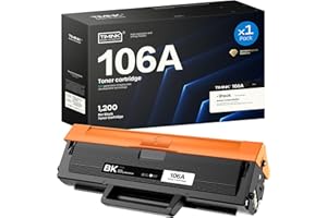 Timink 106A Toner (con chip) Compatibile per HP W1106A Sostituzione con HP 107a 107r MFP 135a 135r 135w 137fnw (1 nero, 1000 Pagine)