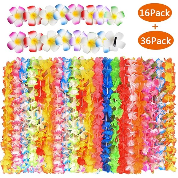 BELLIFFY Set Da 2 Pezzi Gonna Da Festa Luau Costumi Per Bambini Ghirlanda Di Danza Leis Ghirlande Hawaiane Gonna Hawaiana Per Ragazze Vestito Hawaiano Per Bambini Gonna Hula Colorful - 11