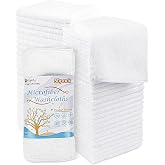 Orighty 50 Piece Microfiber Towel Set, Super Absorbent, Soft, Multifunctional Towel for Bathroom, Hotel, SPA, Gym, 12 x 12 In