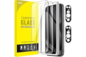 JETech Ochraniacz Ekranu dla Google Pixel 10 Pro z Ochraniacz Obiektywu Aparatu, Odblokować Odcisk Palca Kompatybilny, Szkło Hartowane Film, HD Przejaśniać, 2 Sztuki Każdy