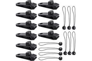 FORMIZON Clip de Tienda Cocodrilo, 20 Piezas Clip de Tienda Abrazadera, Clips de Toldo, Abrazadera de Toldo, Tiendas de Campaña Abrazaderas, Clip de Lona para Toldo, Carpas, Cámping, Cortinas