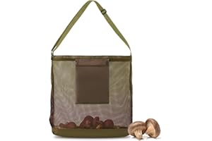 AMFUN Bolsa de Recolección de Seta, Bolsa de Recogida de Hongos, Bolsa de Malla de Hongos, para Senderismo,Acampar,Viajes