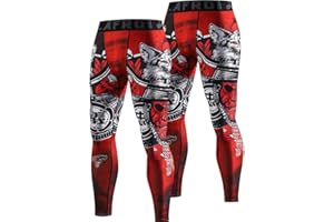 LAFROI YSK08 męskie szybkoschnące rajstopy kompresyjne, dopasowane legginsy w pasie