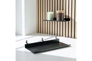 Steinmine - Designmanufaktur Zubehör-Set, Ablagen und Wandbehälter für Wandorganizer & Akustikpaneelen für DIY Wandregal für Büro, Küche & Mehr (Metallablage (klein) für Akustikpaneele hochkant)