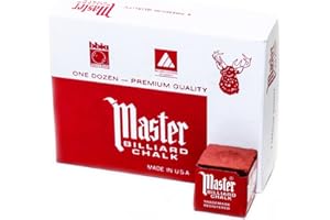 IMPERIAL Master Billiard/Pool Cue Chalk Box, 12 Cubes, Red