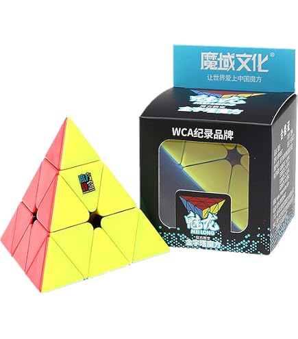 MoYu MoFangJiaoShi Cubing Classroom MeiLong 3x3 Pirámide Pirámide Triángulo V2 La Versión Mejorada Magic Speed Puzzle Cube Juguete Sin Pegatinas