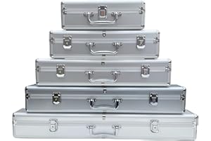 ECI Aluminium-Koffer Alu-Box länglich leer (LxBxH) 60 x 10 x 10 cm Messinstrumente Aufbewahrung