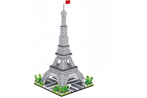 ALLTOGETHO Craft Iconic French Splendour with Paris Eiffel Tower Micro Mini Building Blocks Toys : Engaging Adult Crafts