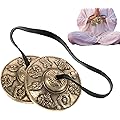 Cymbales Tibétaines Cloche | En Laiton Apaisantes Spirituelles | Instrument De Méditation Et De Rituel Yoga,pour Voiture Maison Adultes Anniversaire Fêtes Cymbales Percussion Claquement