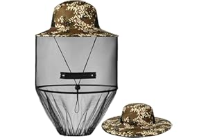 Chapeau AOGOE Head Net Face Cover, moustiquaire lavable pour visibilité optimale, escalade, pêche