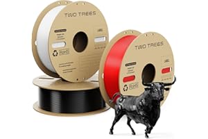 OUYZGIA PLA Filament Pro, Hyper PLA Hochgeschwindigkeits-3D-Druckerfilament, 1,75 mm Schwarz Weiß Rot 3 kg Filament 3D-Druckmaterialien, Maßgenauigkeit +/- 0,03 mm, kompatibel mit den meisten FDM-Druckern
