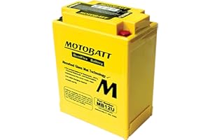 MB12U MOTOBATT Quadflex AGM Bike Battery 12V 15Ah
