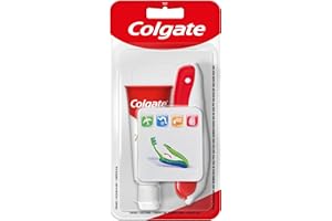 Colgate Kit de Viaje Portátil | Incluye Cepillo Dental Suave y Pasta de Dientes Colgate Total 20ml | Proporciona Protección Completa 24h