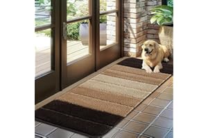 Trendy Realm Stripe Runner Rug Collection – Large Non-Slip Washable Carpet for Living Room, Bedroom, Hallway, Lounge, Dining, Kitchen, Modern Indoor Long Floor Runners (Brown, 60x110 cm)