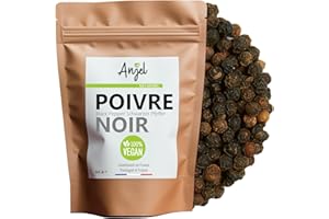 Poivre Noir de Madagascar 100% Naturel - Poivre Grains Entiers Poivre Sauvage Goût Puissant - NCA (250)