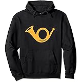 Post Postbote Posthorn Kostüm Briefträger Postzusteller Pullover Hoodie