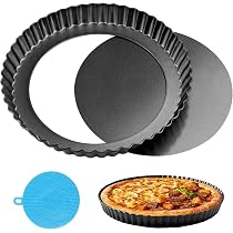 Teglia Forno 0.4mm Stampo Crostata Zanetti 28cm - Carbon Steel Antiaderente Nero Teglia Per Crostata
