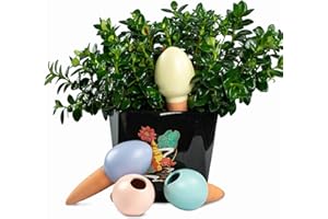MKNZOME Oyas a Planter Terre Cuite, 4 Pièces Arrosage Goutte à Goutte Ollas Terre Cuite Arrosage Automatique Plantes Irrigation Goutte a Goutte Bouteille pour Jardin Maison Intérieur Extérieur