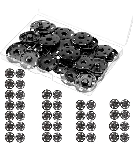 10 Set Bottoni A Pressione In Metallo Antiruggine 25 Mm, Chiusure A Scatto Per Cucito, Ottone
