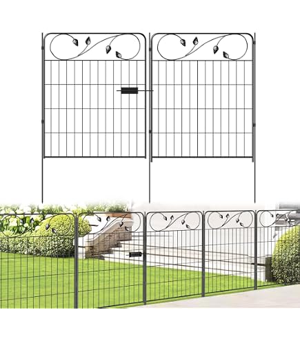 15 Paneele Hundezaun Outdoor – Je 83,8 Cm Hoch, Metall, Kein Graben, Mit Erdspießen