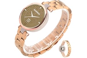 Miimall Pasek kompatybilny z Garmin Lily Watch, cienki zespół ze stali nierdzewnej, lekki pasek regulowany pasek wymiana dla kobiet mężczyzn dla Garmin Lily zegarek
