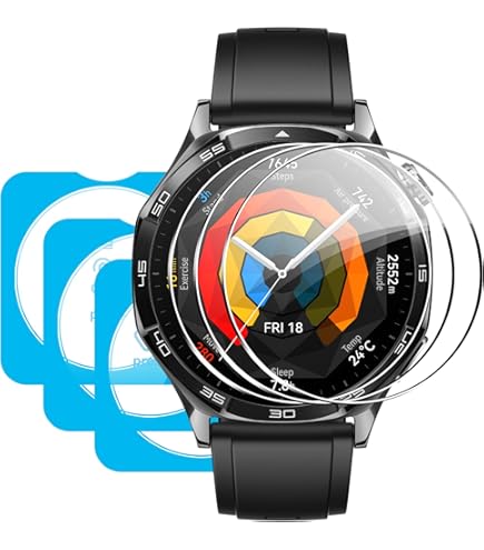 4 Pellicole Vetro Temperato Per HUAWEI Watch GT 5 Pro/GT 5/GT 4 46mm - Antigraffio E Antiolio - Foto 11
