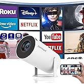 Limimart 5G WiFi Projekt&ouml;r, 4K Destek, 130 '' Ekranlı 5.0 Bluetooth Hoparl&ouml;r, Otomatik Keystone D&uuml;zeltme, Android/iOS/Windows