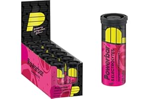 Powerbar 5 Electrolytes Raspberry Pomegranate 12x10Tabs - Tablettes effervescentes fournissant les électrolytes