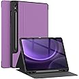 Soke Case for Samsung Galaxy Tab S9 /S9 FE 5G 2023 - Shockproof Stand Folio Case,Multi-Viewing Angles,Soft TPU Back Cover for Galaxy Tab S9 FE 10.9"/S9 11 inch Tablet,Clove Purple