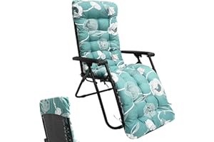 BOBASH Coussin rembourré pour chaise longue avec repose-pieds, 170 x 50 cm, coussin rembourré pour chaise longue relaxante, coussin inclinable pour patio, coussin rembourré pour chaise longue, jardin pour