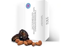 Kaicao Dattili Medjool - Ripieni di Mandorle Tostate, Ricoperti di Cioccolato Fondente 100% Cacao Origine Oko, Repubblica Dominicana - Senza Zuccheri Aggiunti - Snack Salutare - Pack da 4 Dattili